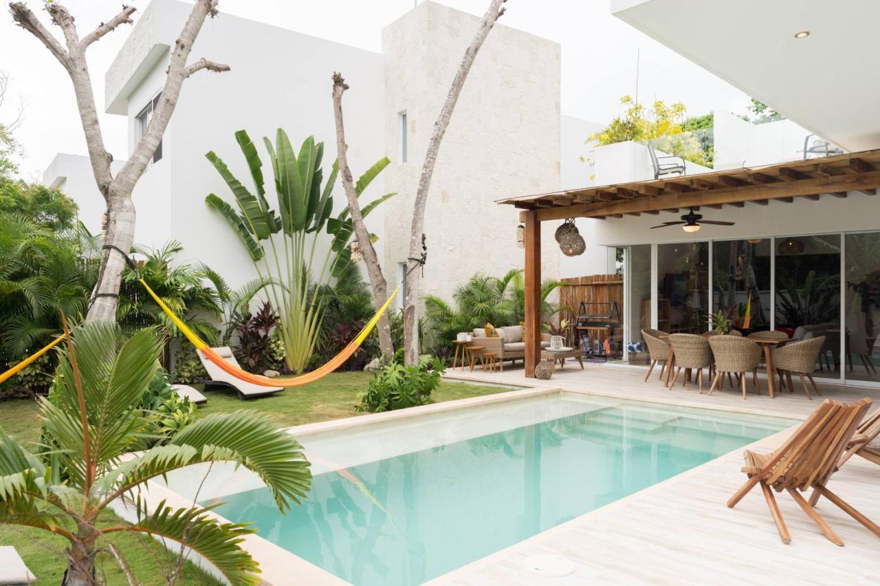 Chic & Mexican Villa, A True Oasis Pool, Security Tulum Exterior photo